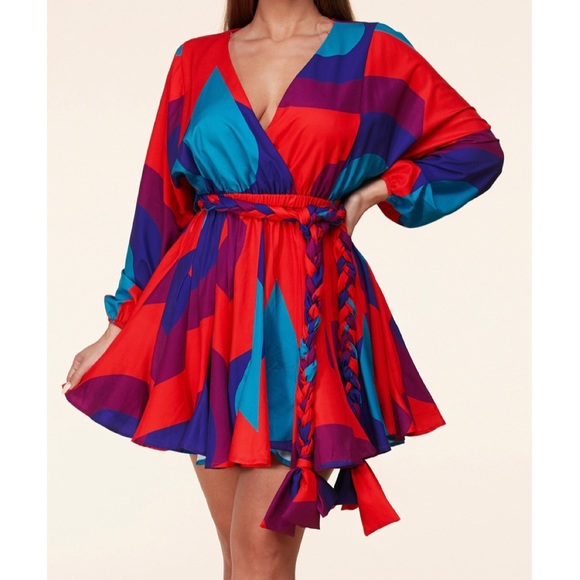 L'ATISTE Dresses & Skirts - L’ATISTE Multi Color Mini Dress